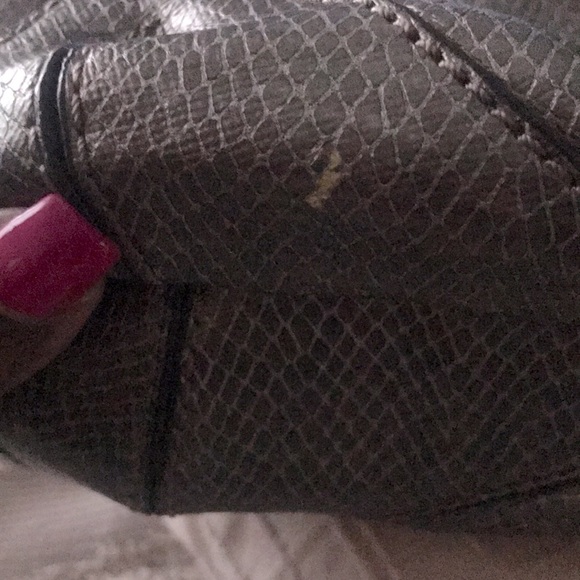 Gianni Bini Large Metallic Handbag with Gold-tone Hardware - Picture 11 of 11